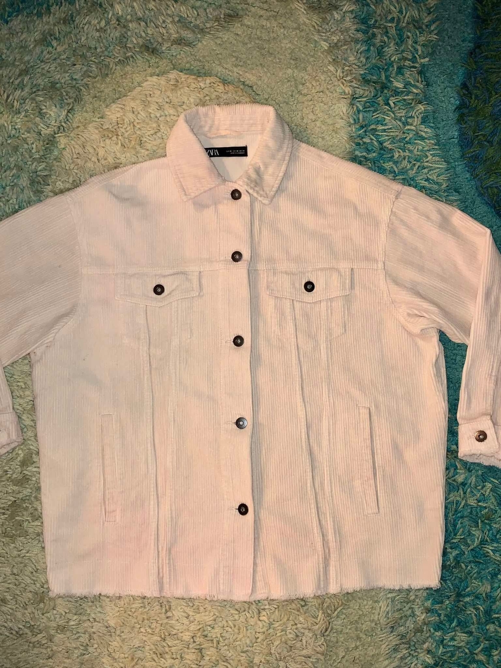 Zara Corduroy Button-Up Jacket XS